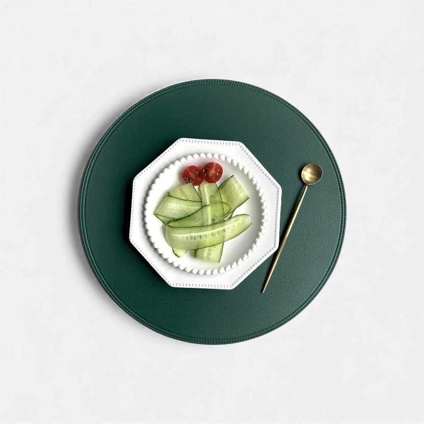 Set de Table - Rond en Cuir