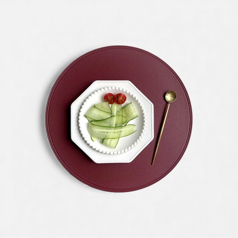 Set de Table - Rond en Cuir