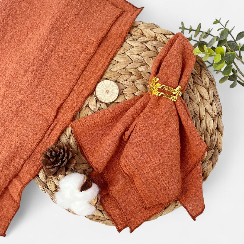 Ensemble de 6 serviettes en tissu