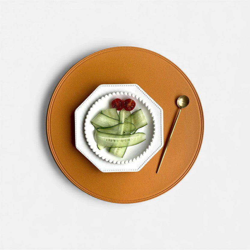 Set de Table - Rond en Cuir