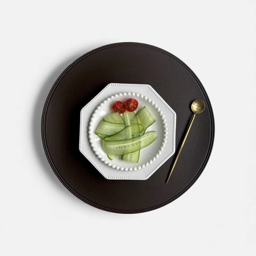 Set de Table - Rond en Cuir