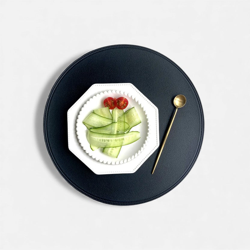 Set de Table - Rond en Cuir