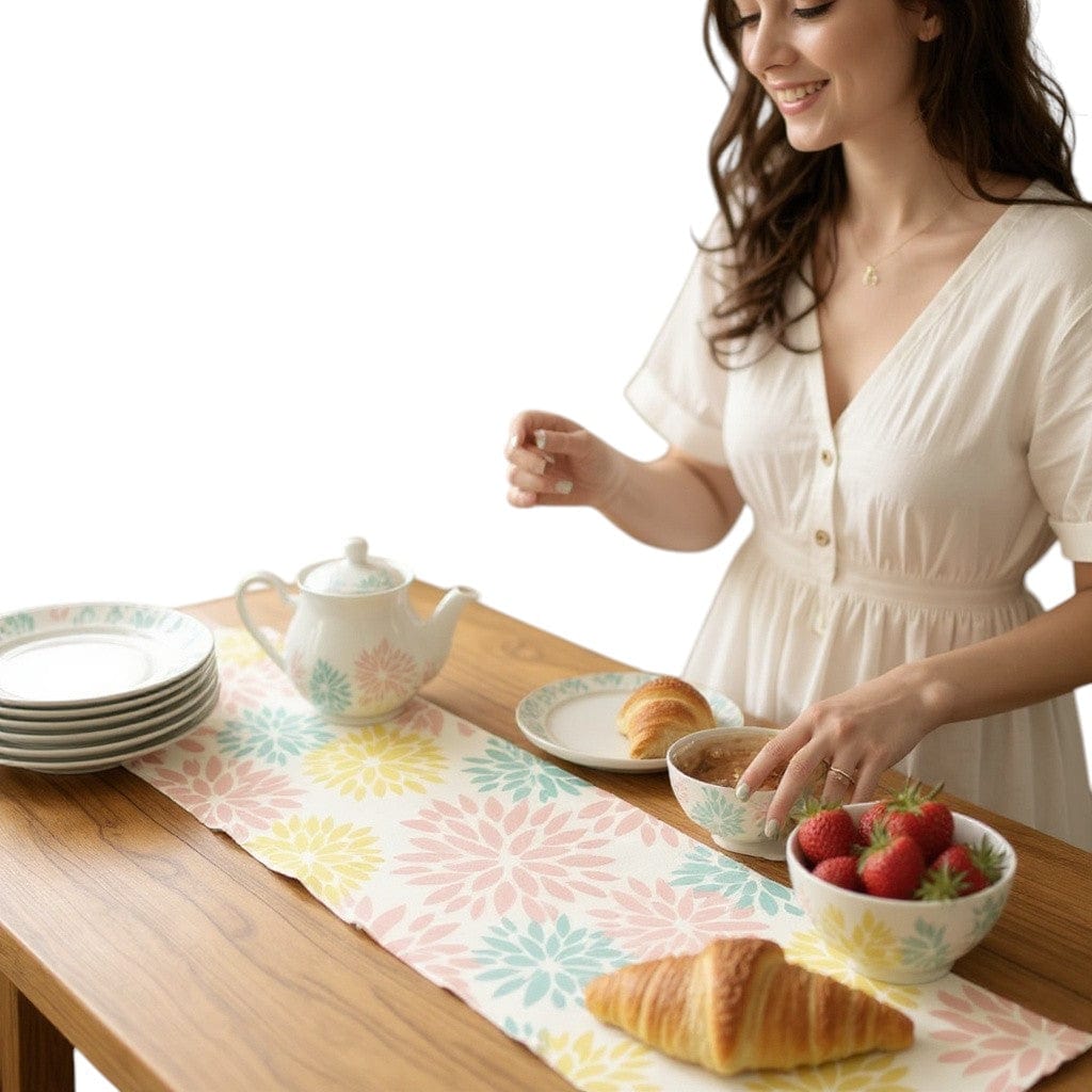 Chemin De Table à Motif Coloré 