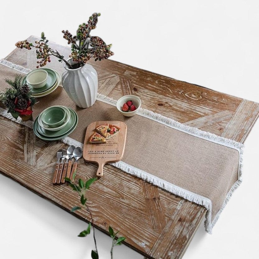 Chemin De Table Anniversaire Jute 