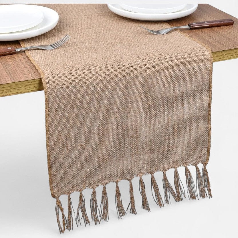 Chemin De Table Aspect Toile De Jute 