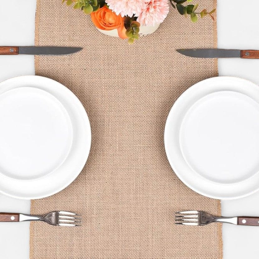 Chemin De Table Aspect Toile De Jute 