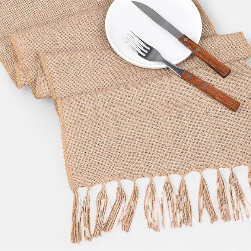 Chemin De Table Aspect Toile De Jute 