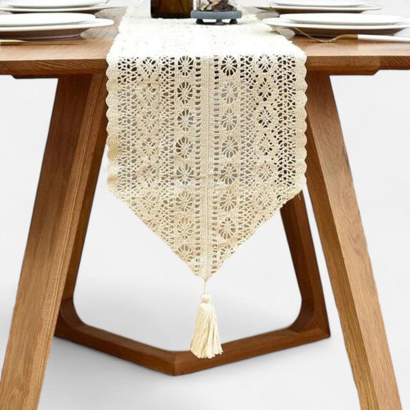 Chemin De Table Au Crochet Deco Noel 