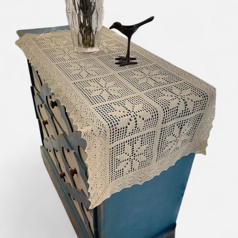 Chemin De Table Au Crochet En Coton 