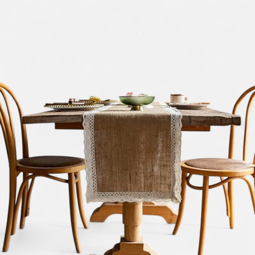 Chemin De Table Baptême Jute 
