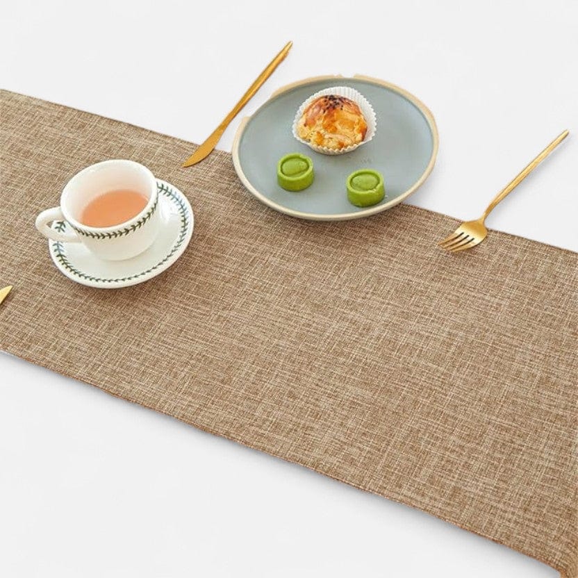Chemin de table beige clair 
