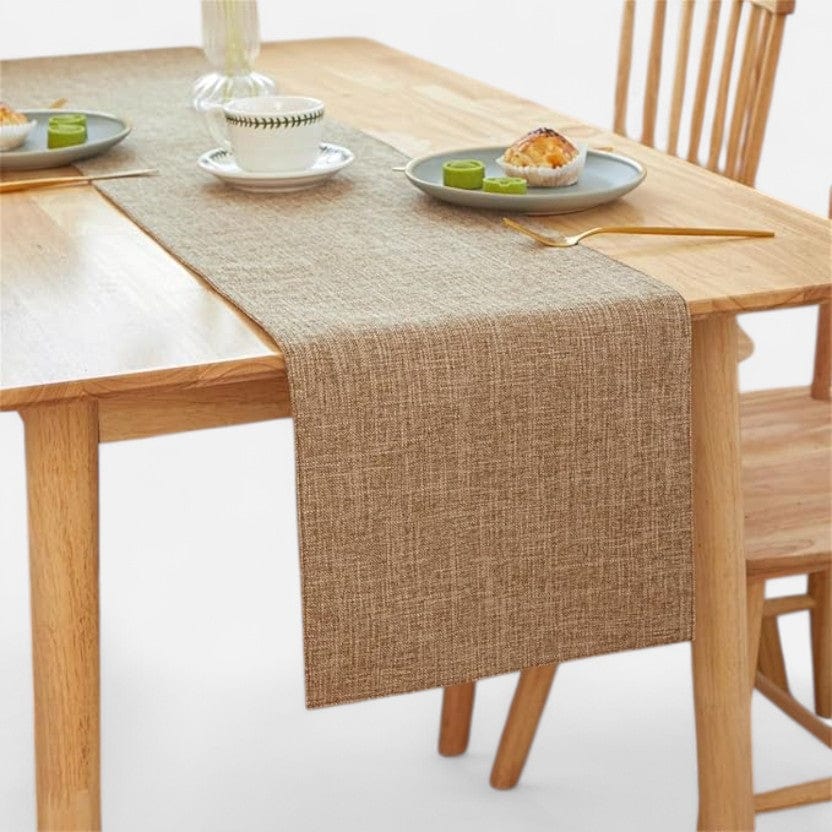Chemin de table beige clair 