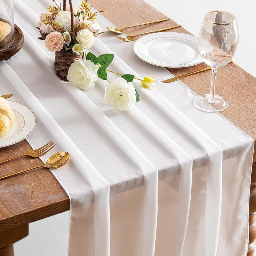 Chemin De Table Blanc Décoration 