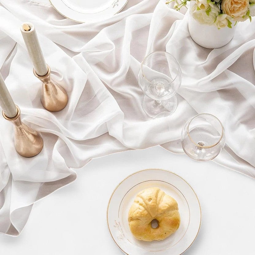 Chemin De Table Blanc Décoration 