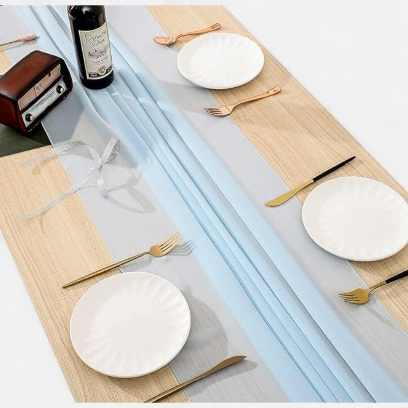 Chemin De Table Bleu clair  