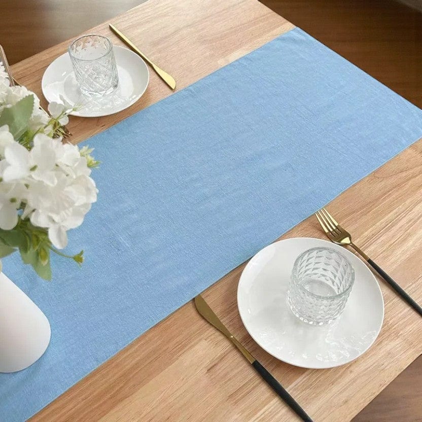 Chemin de Table Bleu Mariage 