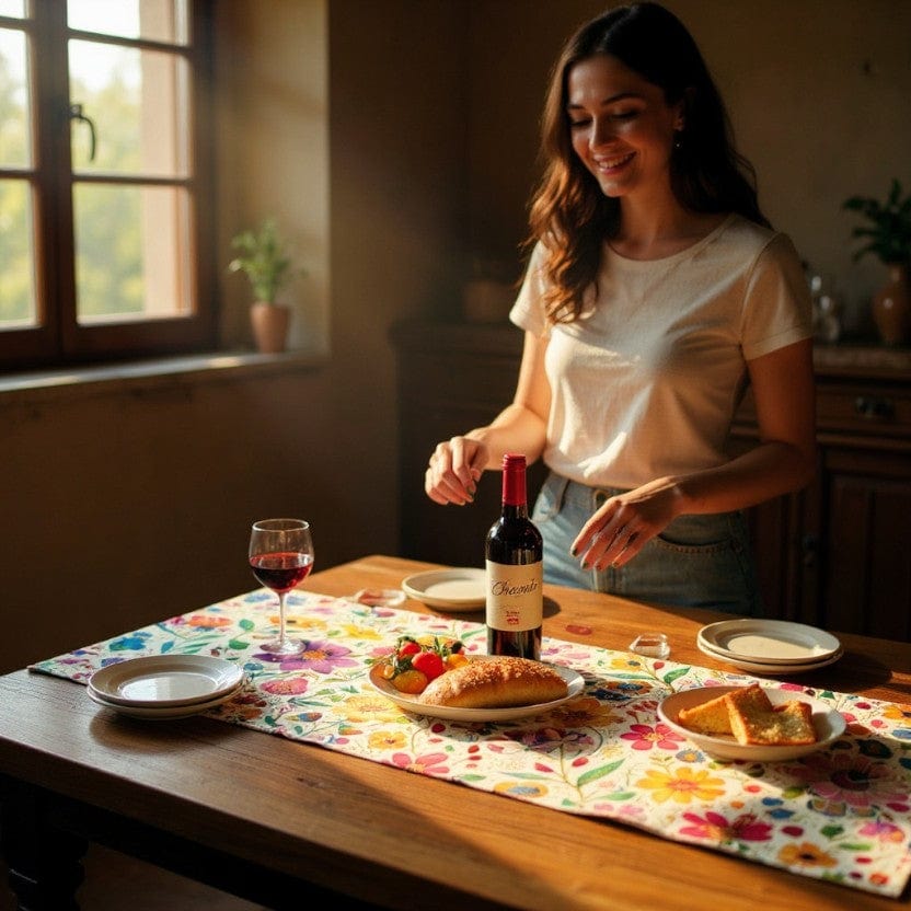 chemin de table Coloré