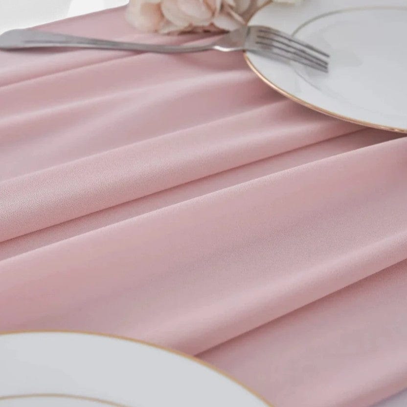 Chemin De Table Couleur Rose 