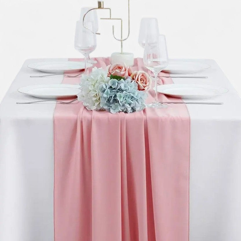 Chemin De Table Couleur Rose 