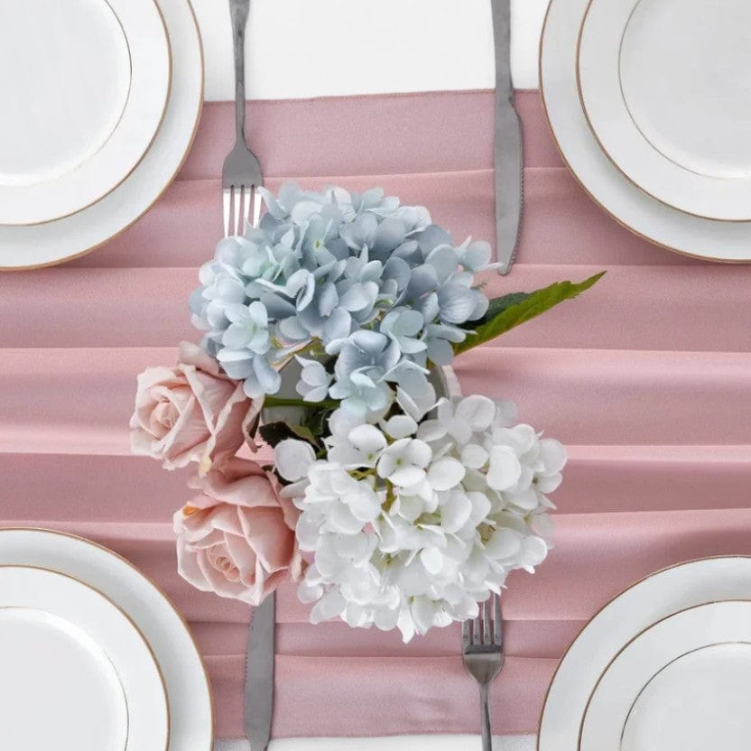 Chemin De Table Couleur Rose 