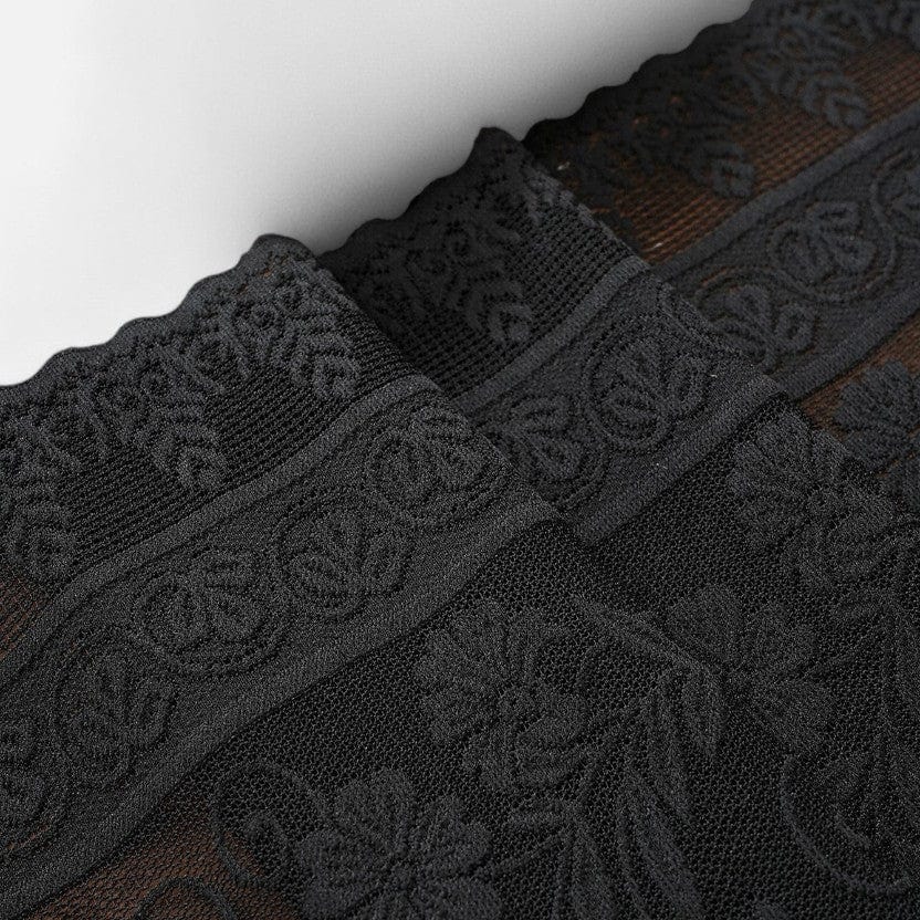 Chemin De Table Dentelle Noir 