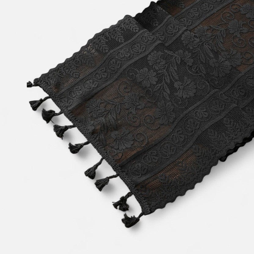 Chemin De Table Dentelle Noir 