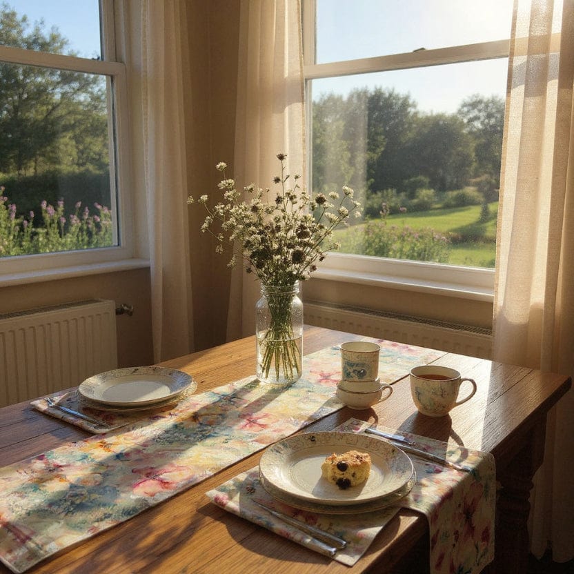 Chemin De Table En Fleurs Naturelles