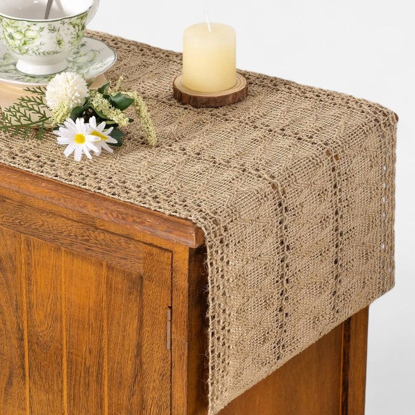 Chemin De Table En Jute Beige