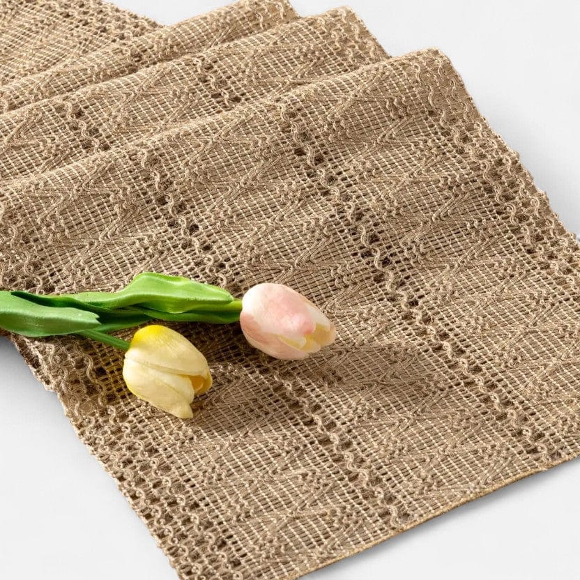 Chemin De Table En Jute Beige
