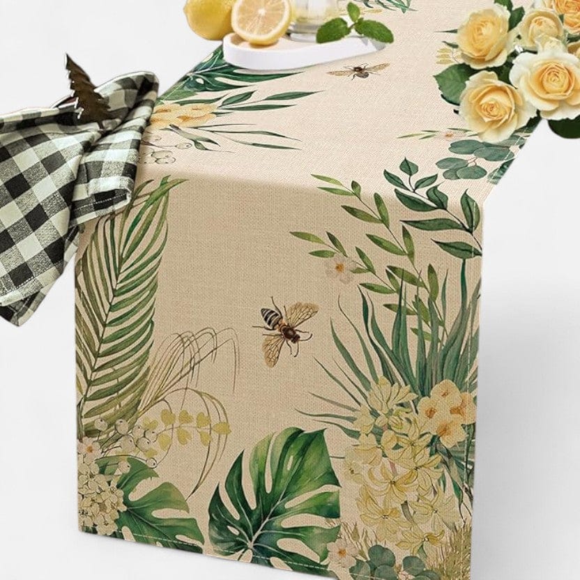 Chemin De Table Feuille Tropicale