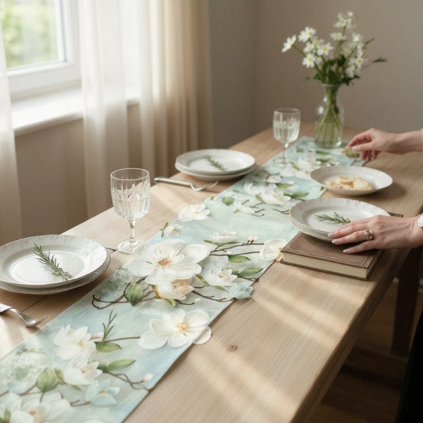 Chemin De Table Fleurs Fraîches