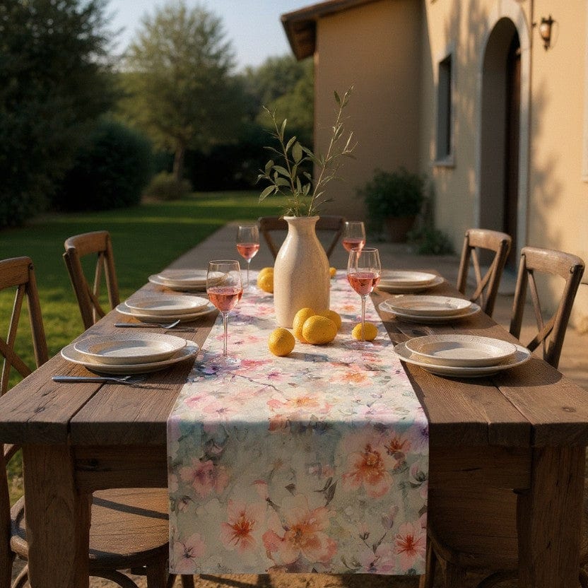 Chemin De Table Fleurs Séchées 