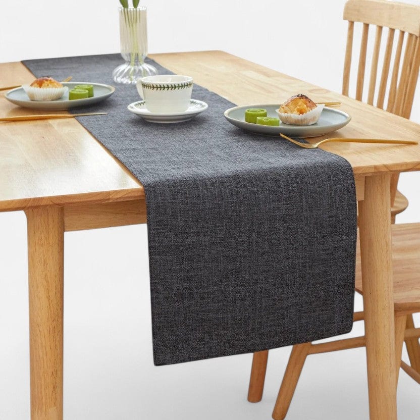 Chemin De Table Gris Foncé  