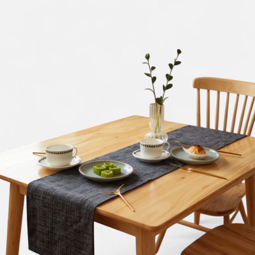 Chemin De Table Gris Foncé  