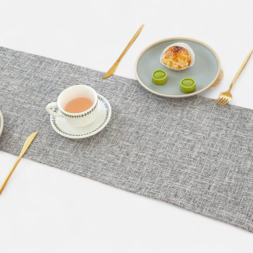 Chemin De Table Gris Mariage 
