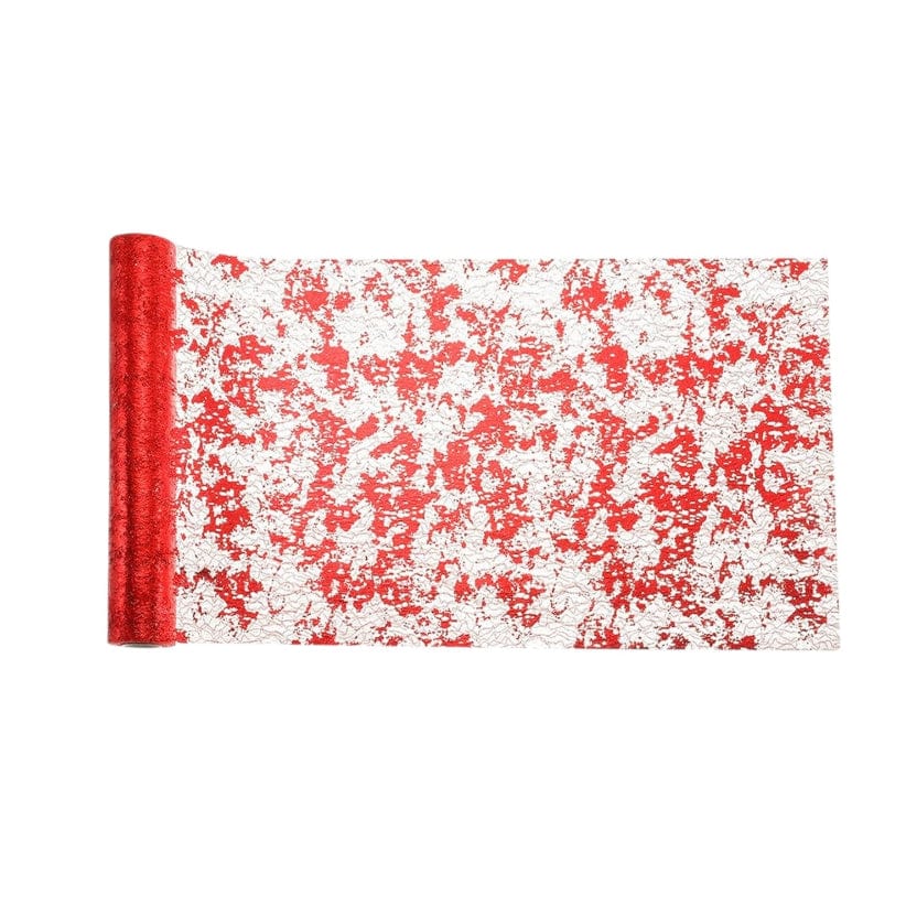 Chemin De Table Jetable Rouge  28cm x 9.1m