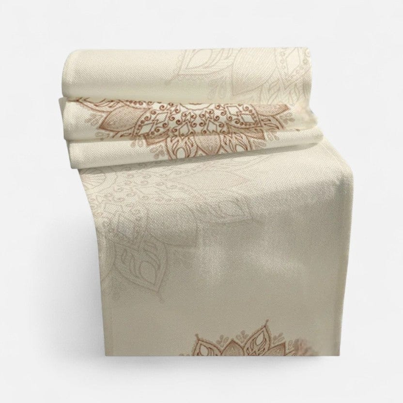 Chemin De Table Lin Beige 183x33cm