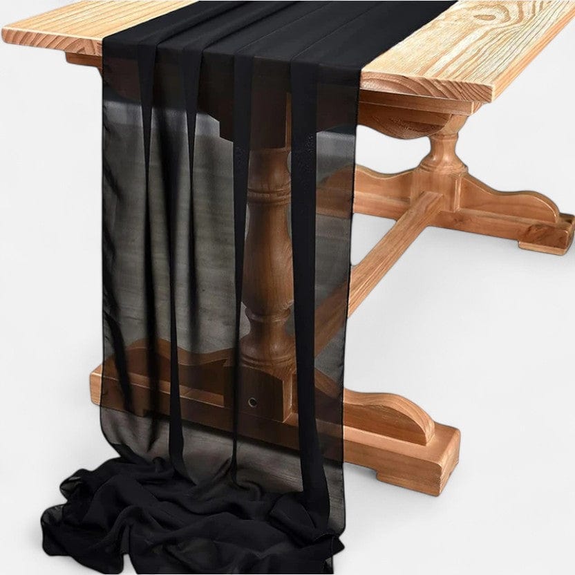 Chemin de Table Mariage Noir 