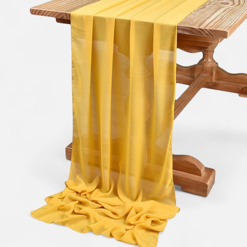 Chemin de Table Mariage Or 