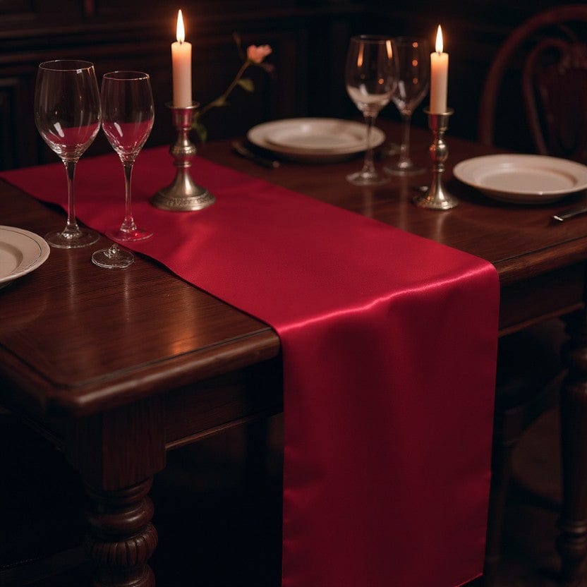 Chemin de Table Mariage Rouge 