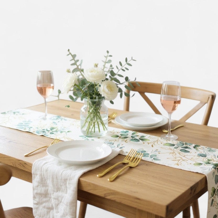Chemin De Table Motif Feuille