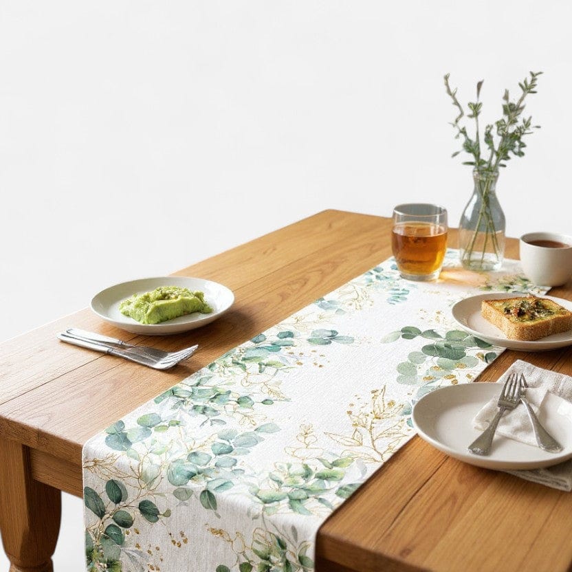 Chemin De Table Motif Feuille