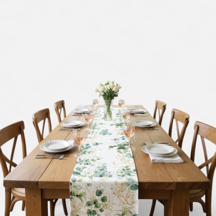 Chemin De Table Motif Feuille