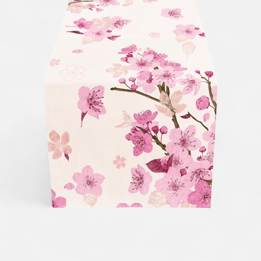 Chemin De Table Motif Fleur