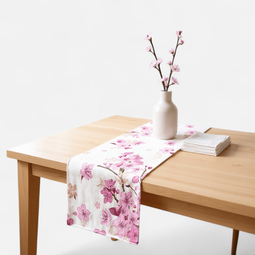 Chemin De Table Motif Fleur