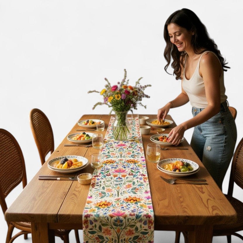 chemin de table Motif Geometrique 