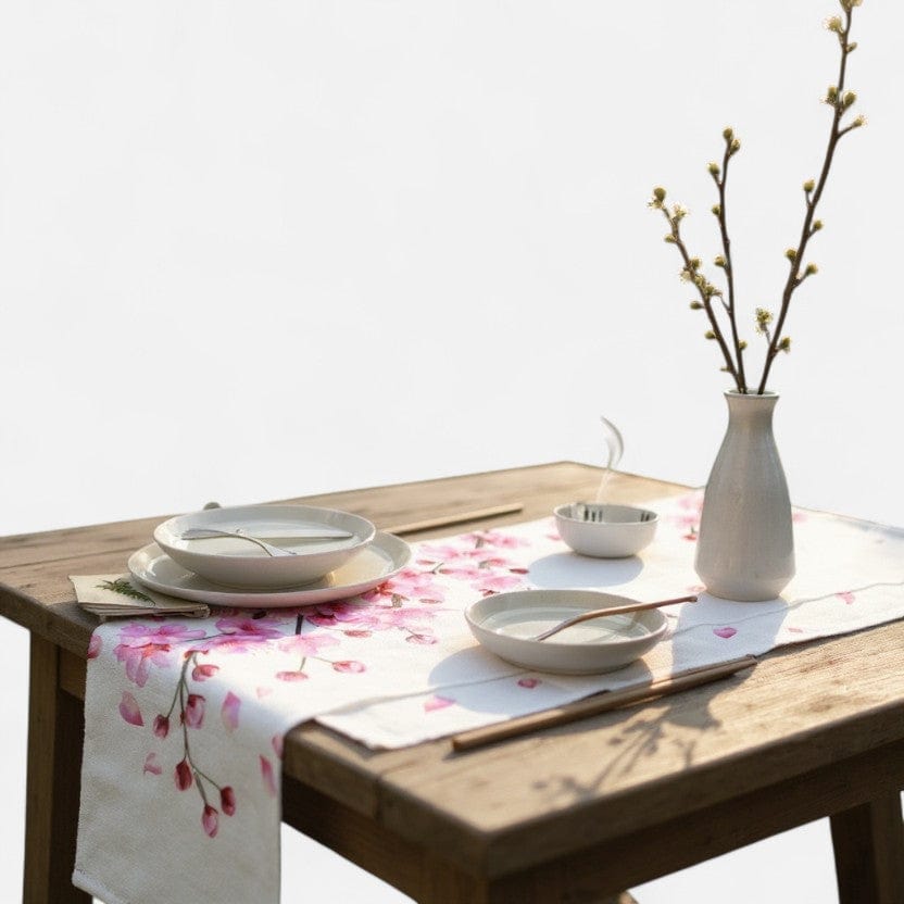 Chemin De Table Neige Blanc 