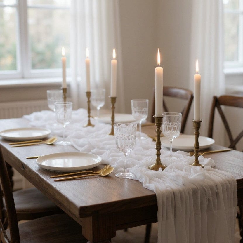 Chemin de Table Noel Blanc 