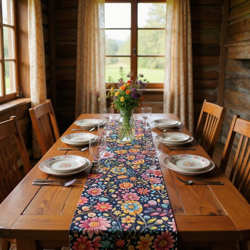 Chemin De Table Noel Fleur 