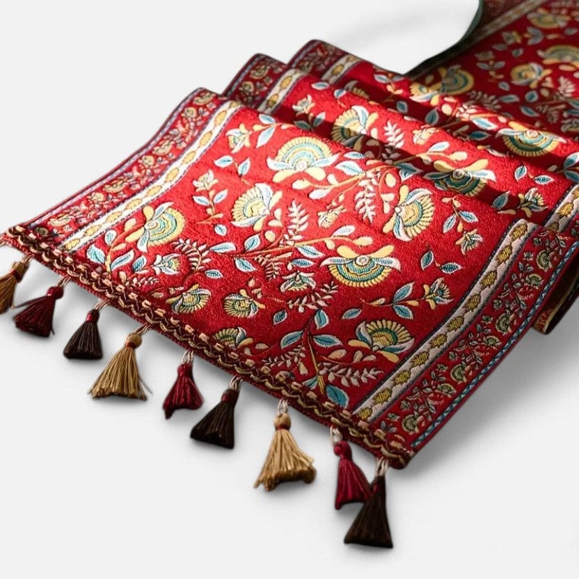 Chemin De Table Noel Rouge 